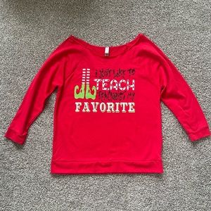 Christmas Teacher Buddy the Elf Funny Holiday Shirt Medium